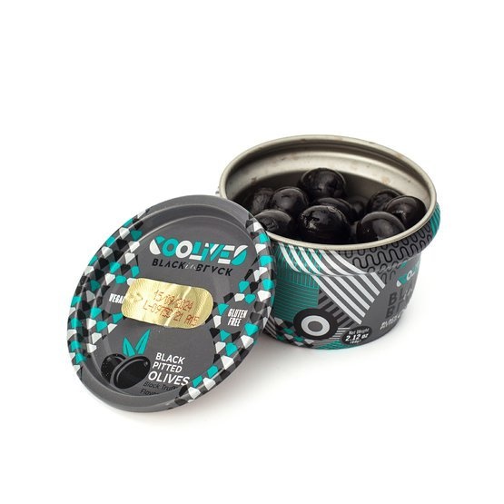 Černé olivy s příchutí lanýžů 60 g The Coolives 